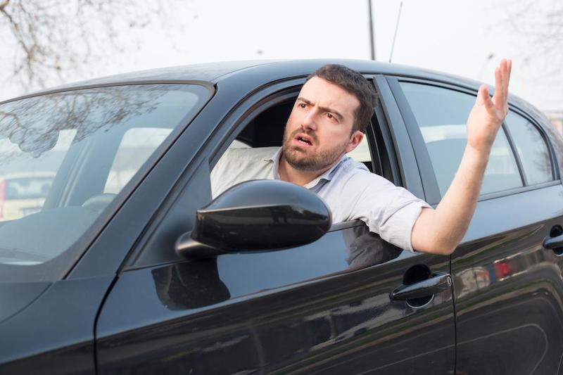 Angry driver