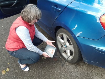 FOXY test tyre pressure compressor