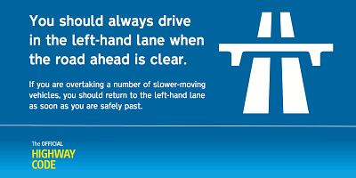 Nervous drivers on motorways